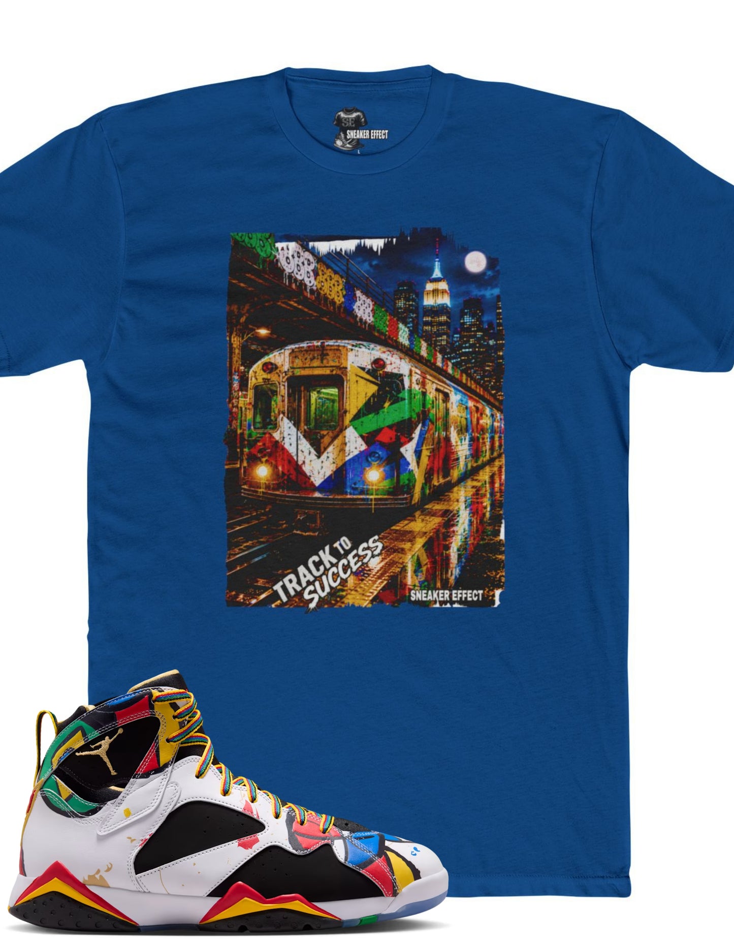 SNEAKER EFFECT Graphic Tee Shirt to match  Jordan 7 Retro Miro