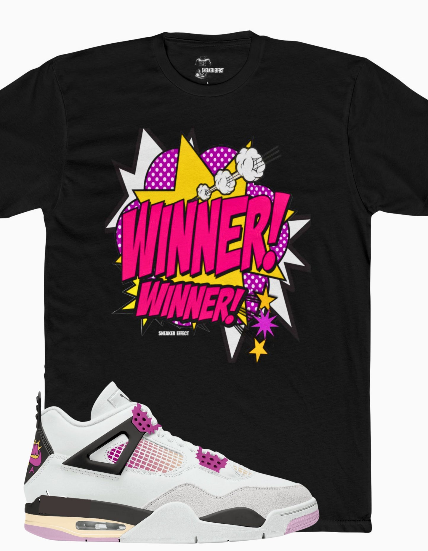 SNEAKER EFFECT Graphic Tee Shirt to match Jordan 4 comic