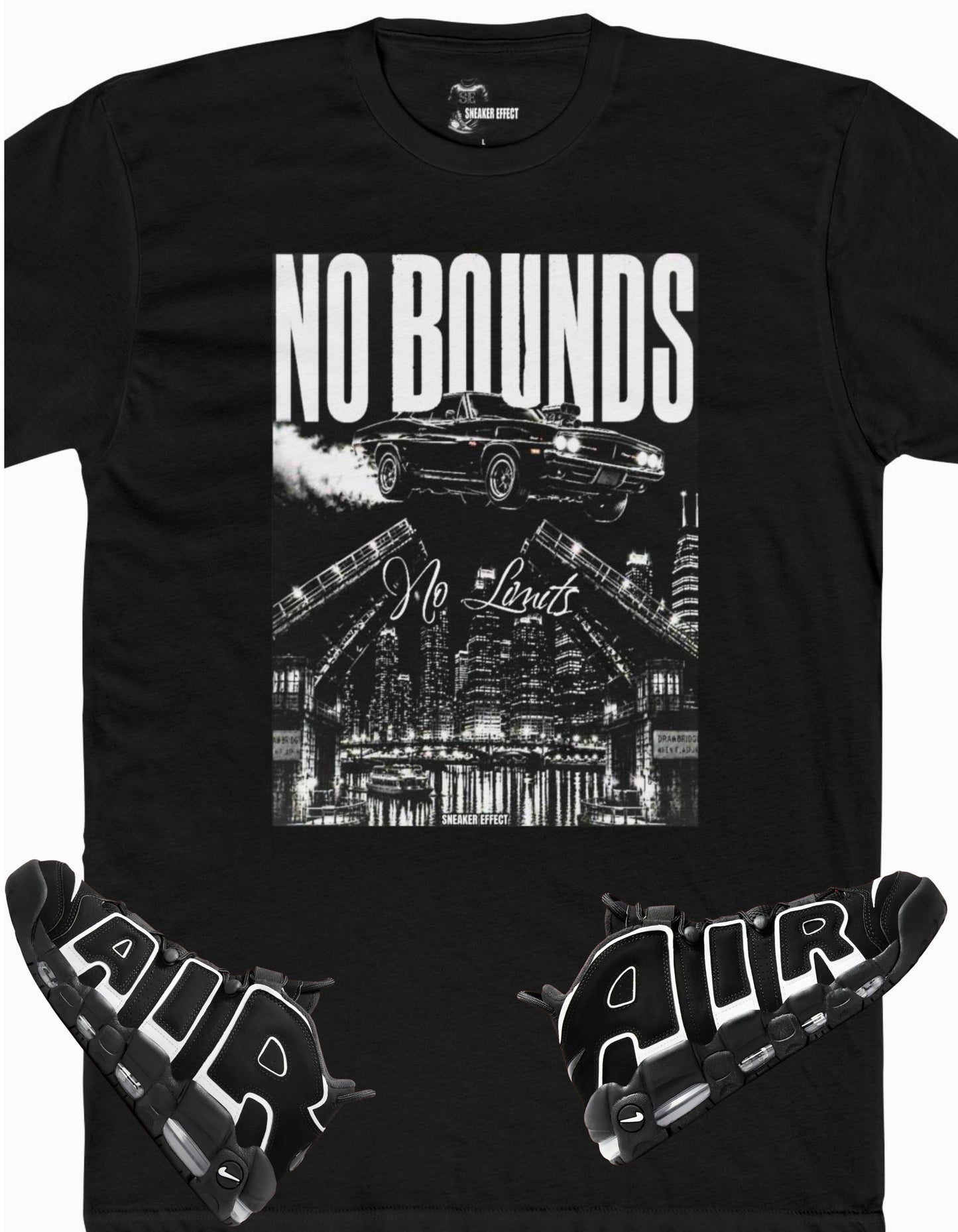 SNEAKER EFFECT TEE TO MATCH  Air More Uptempo OG 2026 Black/White